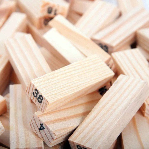 Trò chơi rút gỗ 54 thanh, Bộ đồ chơi rút gỗ tăng khả năng sáng tạo và tư duy cho bé mới 0079843