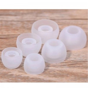Set of 12 pairs of soft silicone ear tips in convenient sizes S / M / L
