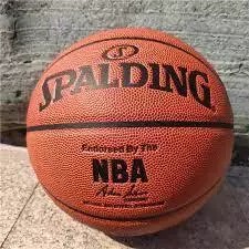 Premium Leather Basketball - NBA Design - Size 7 - Free Pump Needle, Net Bag