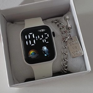 LP23 astronaut LED men's and women's watch, new style, comfortable rubber strap, fashionable