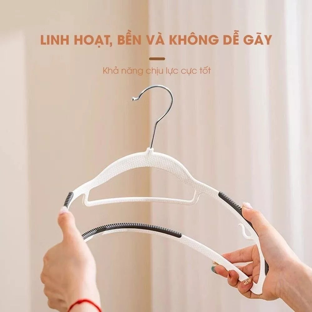Combo 20 Móc Quần Áo Choice LS1-1282-102 Nhựa Cao Cấp, Chống Trượt Thông Minh, Xoay 360 Độ Đa Năng