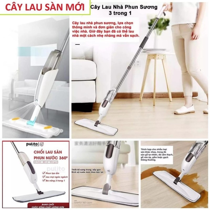 360 Degree Rotating Mist Mop, Smart Mop