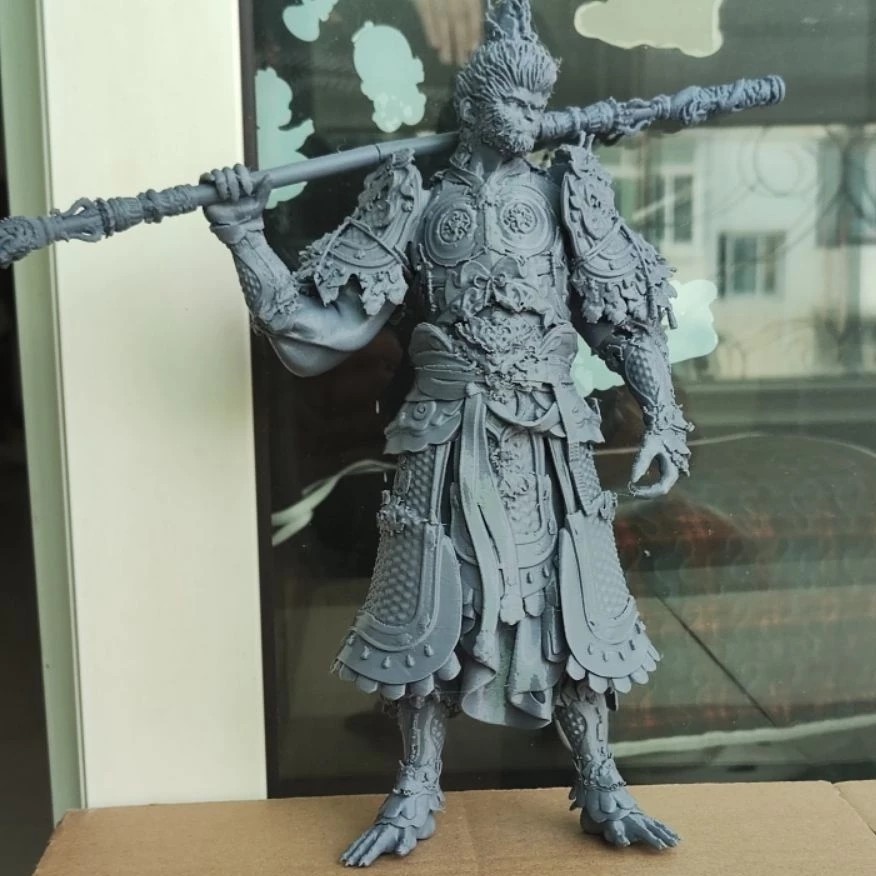 3D Model "Black Myth: Wukong" - Statue of the Mandate of Heaven of Sun Wukong, Legendary Character - Original White Model