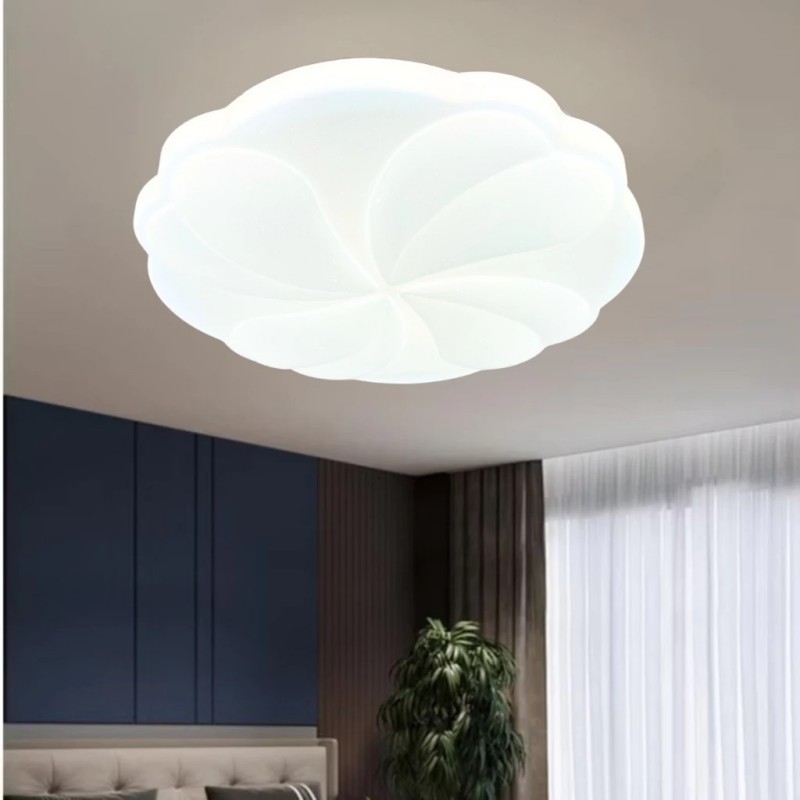 ĐÈN LED NF HOME ỐP TRẦN TRANG TRÍ PHÒNG NGỦ, PHÒNG KHÁCH 50CM SÁNG ĐỔI 3 MÀU 120W