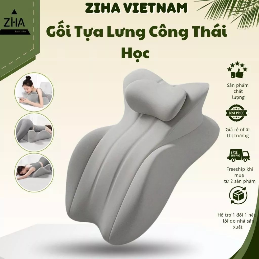 Ergonomic pillow for lying on your stomach while playing games, relaxing, supporting your body and reducing back and neck pain
