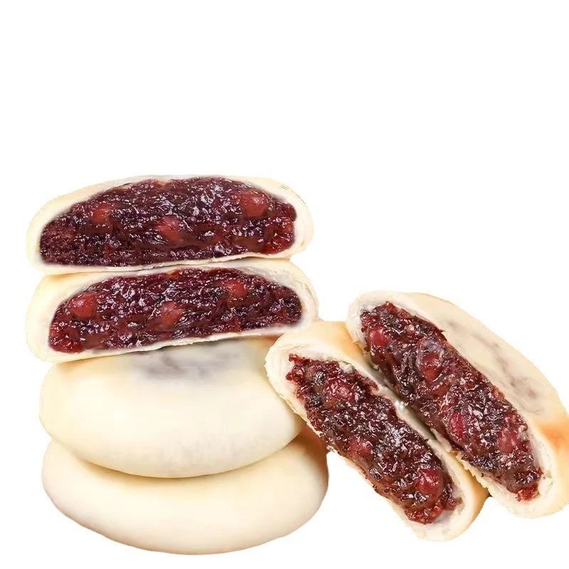 Bánh Đậu Đỏ Gạo Lứt Hương Vị Thơm Ngon, Vị Ngọt Nhẹ, Mỗi Miếng Cắn Đầy Đủ Thành Phần, Kích Thích Vị Giác Của Bạn