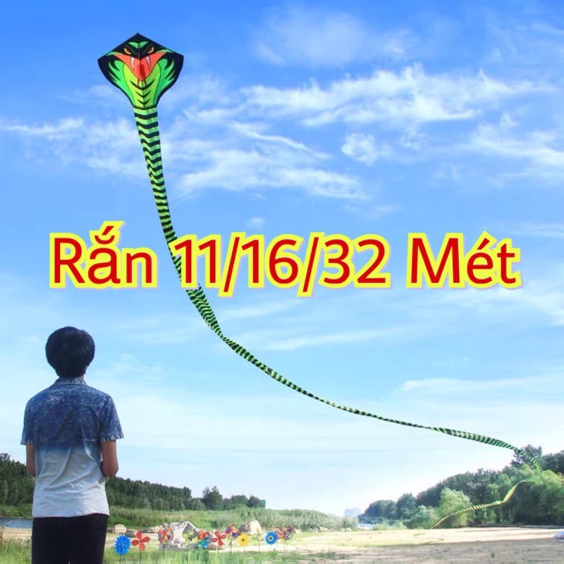 COMBO 1 TẶNG 1- DIỀU RẮN 11/16/32 MÉT + TẶNG CẦM THẢ DIỀU 150 MÉT DÂY