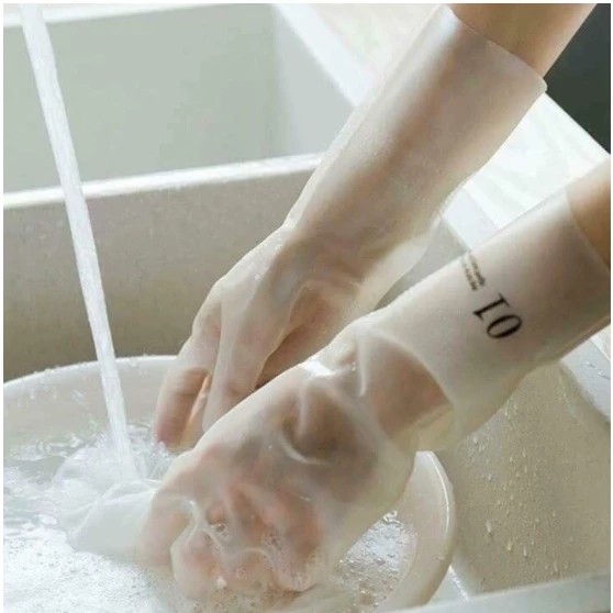 Găng Tay Rửa Bát Cao Su Siêu Dai, Siêu Bền,Dọn Nhà, Làm Vườn