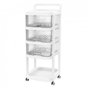 3T push shelf, high-quality, sturdy 3-tier multi-purpose push shelf with wheels