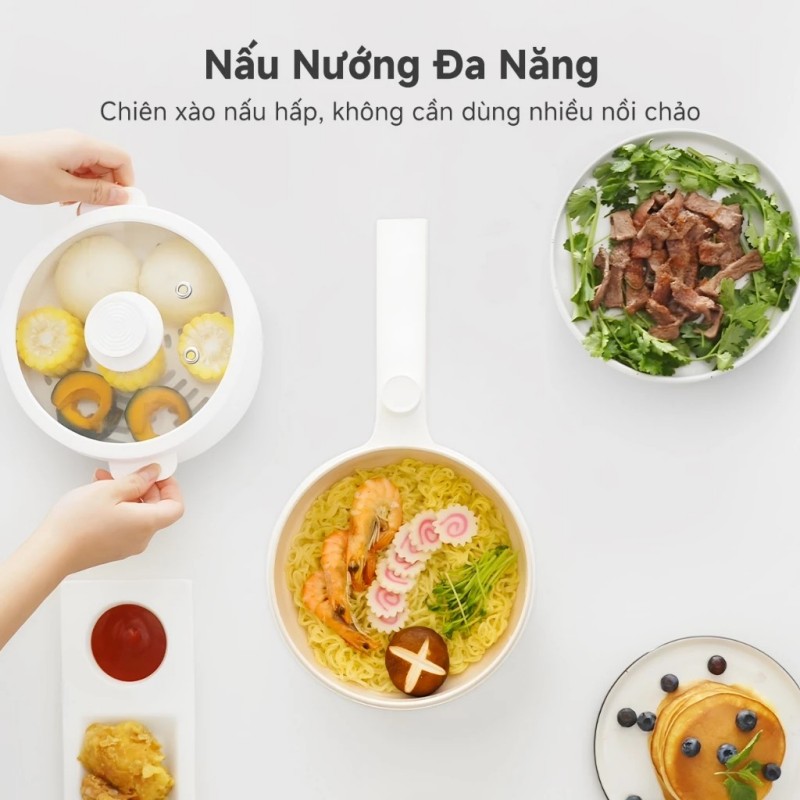 Nồi Lẩu Điện Đa Năng Simplus Dung tích 2L Bảo Hành Năm 1 Đổi