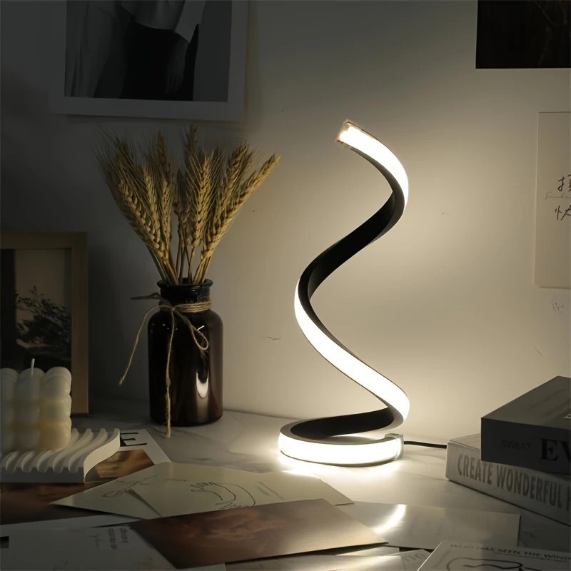 Đèn ba tông đơn giản Đèn bàn USB Phòng ngủ Đèn ngủ để bàn