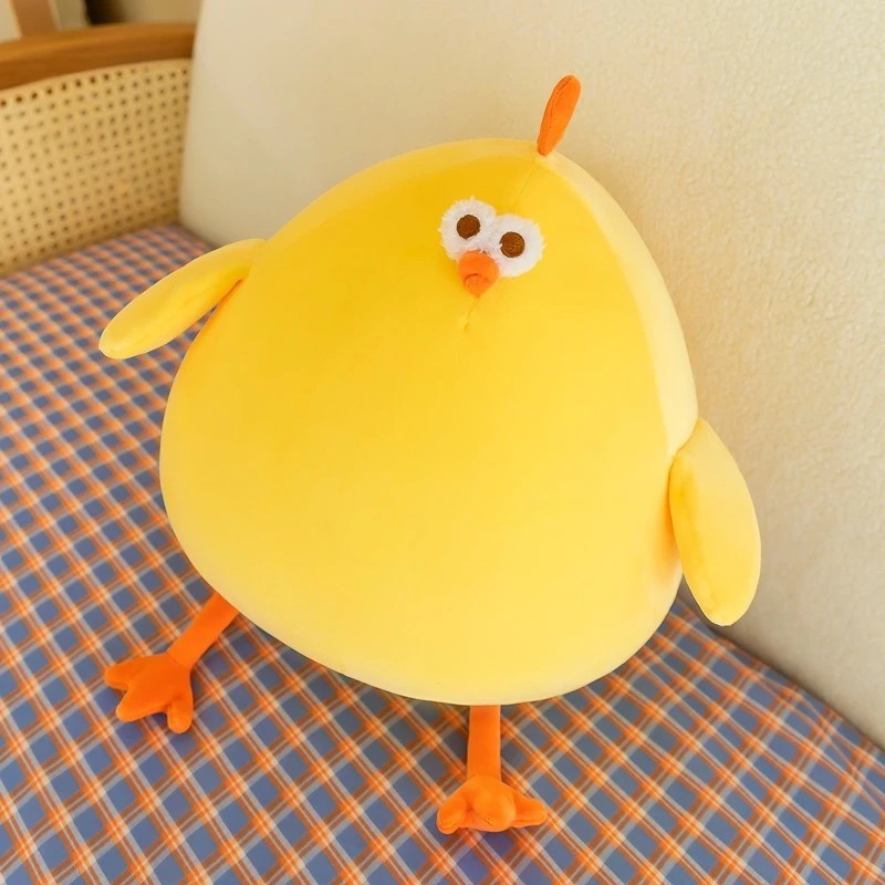 High quality big belly yellow chicken teddy bear