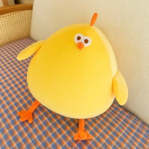 High quality big belly yellow chicken teddy bear